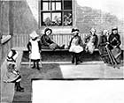 Royal Seabathing Hospital 1882: Girl Patients in Cloister of Quadrangle | Margate History